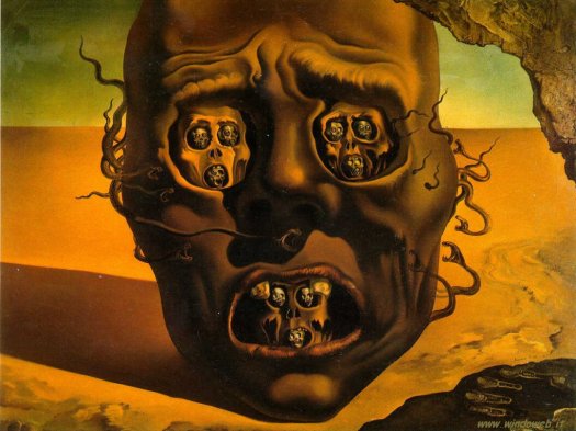 Il viso della guerra - Salvador Dalì